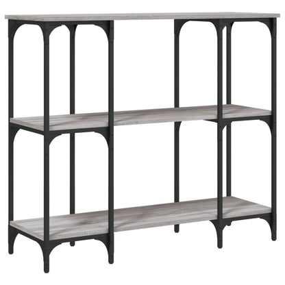 Sonoma Grey Console Table - Engineered Wood, 102x35x90 cm