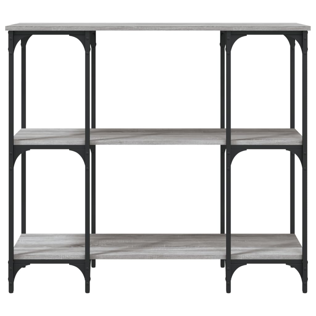 Sonoma Grey Console Table - Engineered Wood, 102x35x90 cm