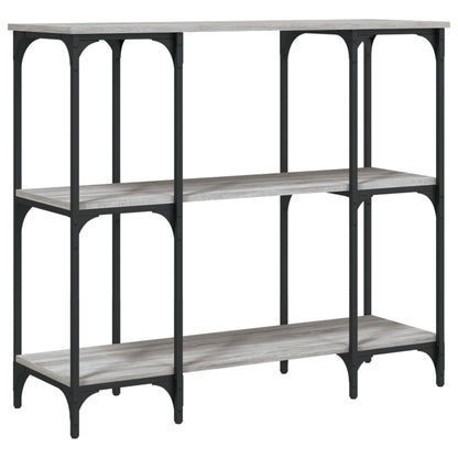 Sonoma Grey Console Table - Engineered Wood, 102x35x90 cm