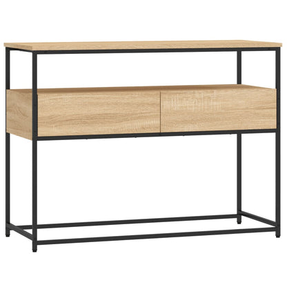 Sonoma Oak Console Table - Engineered Wood 100x40x75 cm