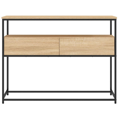 Sonoma Oak Console Table - Engineered Wood 100x40x75 cm