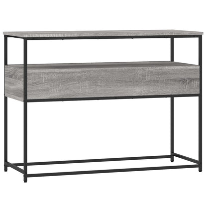 Sonoma Grey Console Table - 100x40x75 cm Engineered Wood