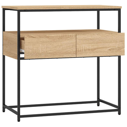 Sonoma Oak Console Table - 75x40x75 cm - Engineered Wood