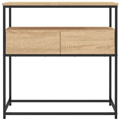 Sonoma Oak Console Table - 75x40x75 cm - Engineered Wood