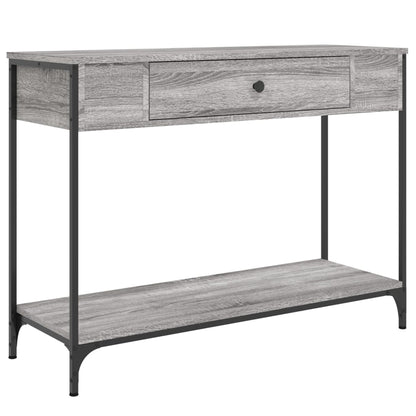 Sonoma Grey Console Table - 100x34.5x75cm Engineered Wood
