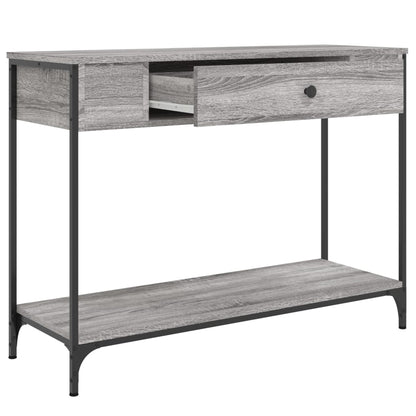 Sonoma Grey Console Table - 100x34.5x75cm Engineered Wood