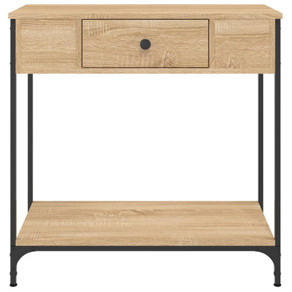 Sonoma Oak Console Table - Engineered Wood, 75x34.5x75cm