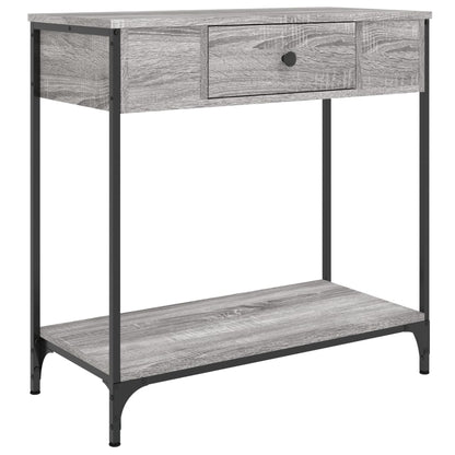 Grey Sonoma Console Table - Engineered Wood 75x34.5x75 cm