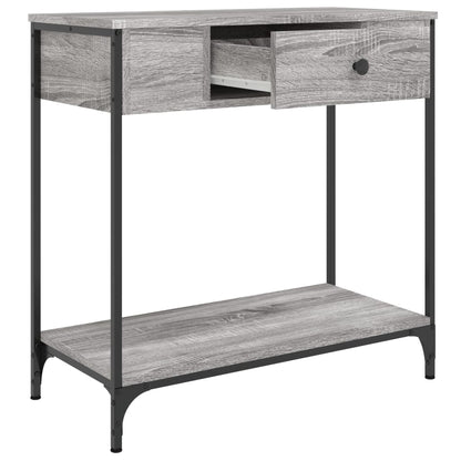 Grey Sonoma Console Table - Engineered Wood 75x34.5x75 cm
