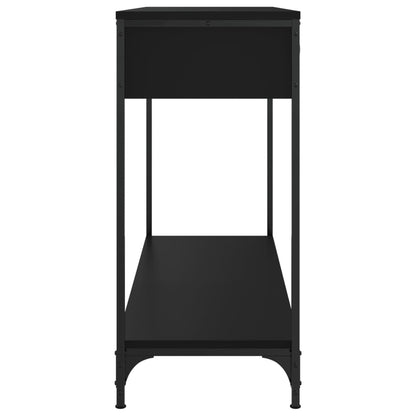 Black Engineered Wood Console Table - 100x34.5x75 cm