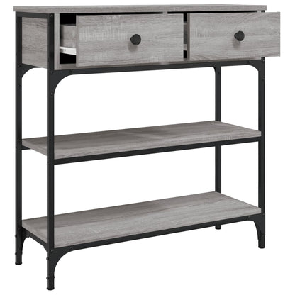 Grey Sonoma Engineered Wood Console Table - 72.5x25x75 cm