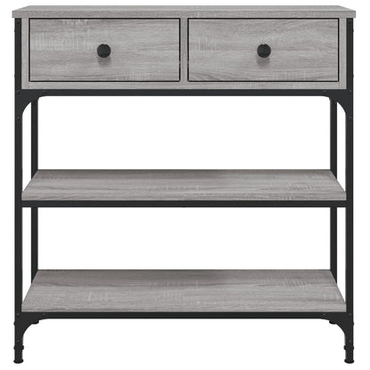 Grey Sonoma Engineered Wood Console Table - 72.5x25x75 cm