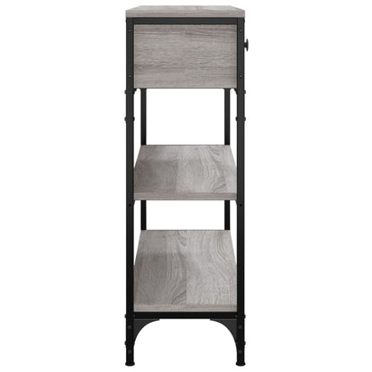 Grey Sonoma Engineered Wood Console Table - 72.5x25x75 cm