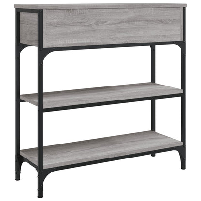 Grey Sonoma Engineered Wood Console Table - 72.5x25x75 cm