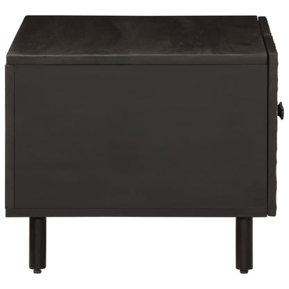 Coffee Table Black 80x50x40 cm Solid Wood Mango
