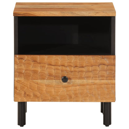 Solid Acacia Wood Bedside Cabinet 40x33x46 cm