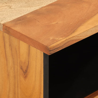 Solid Acacia Wood Bedside Cabinets 2pcs - 40x33x46 cm