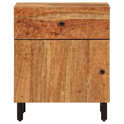 Solid Acacia Bedside Cabinet 50x33x60 cm - Stylish & Durable