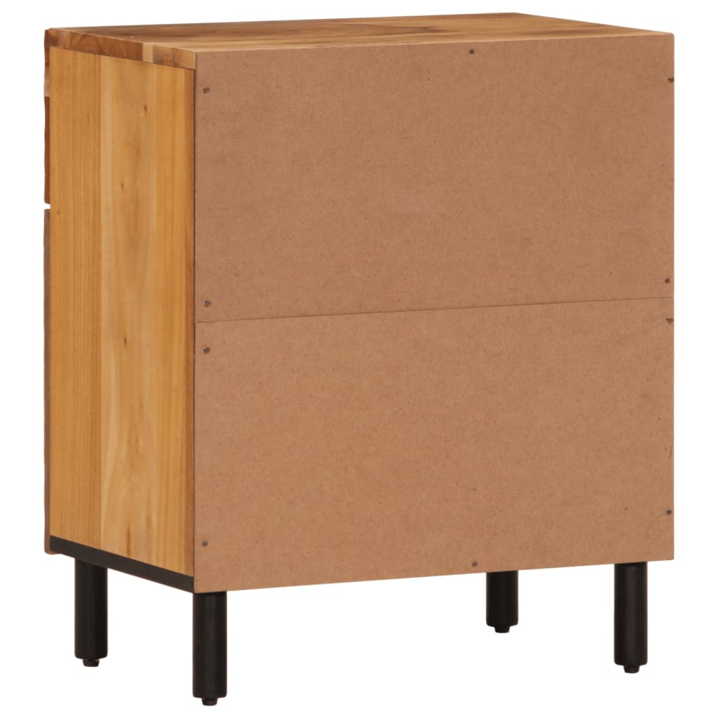 Solid Acacia Bedside Cabinet 50x33x60 cm - Stylish & Durable