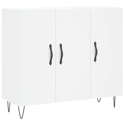 Sideboard White 90x34x80 cm Engineered Wood