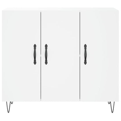 Sideboard White 90x34x80 cm Engineered Wood