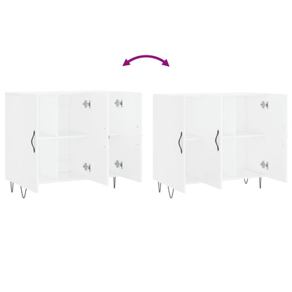 Sideboard White 90x34x80 cm Engineered Wood