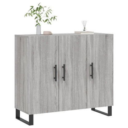 Sideboard Grey Sonoma 90x34x80 cm Engineered Wood