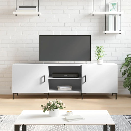TV Cabinet White 150x30x50 cm Engineered Wood