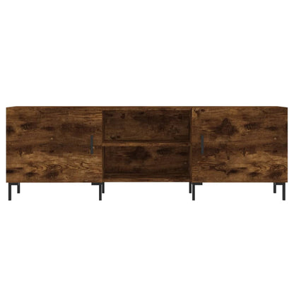 TV Cabinet Smoked Oak 150x30x50 cm Engineered Wood