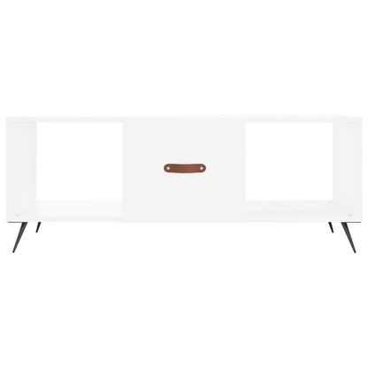 Coffee Table White 102x50x40 cm Engineered Wood