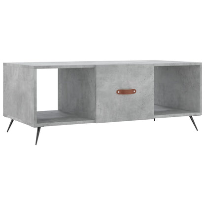 Coffee Table Concrete Grey 102x50x40 cm Engineered Wood