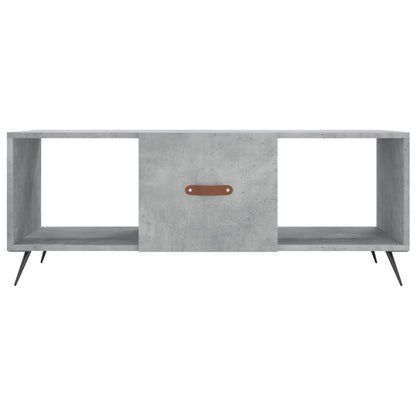 Coffee Table Concrete Grey 102x50x40 cm Engineered Wood