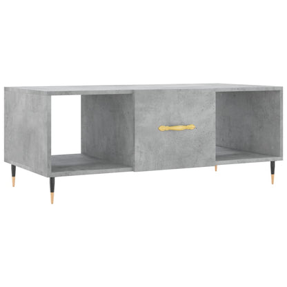Coffee Table Concrete Grey 102x50x40 cm Engineered Wood