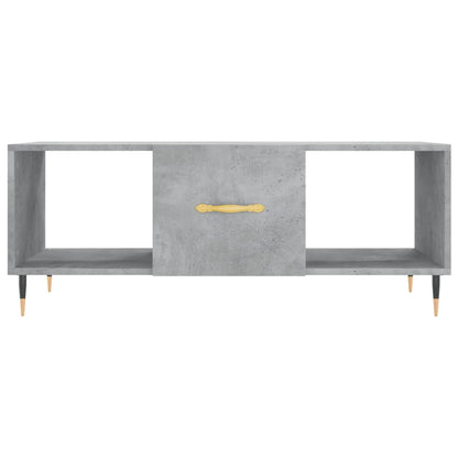 Coffee Table Concrete Grey 102x50x40 cm Engineered Wood