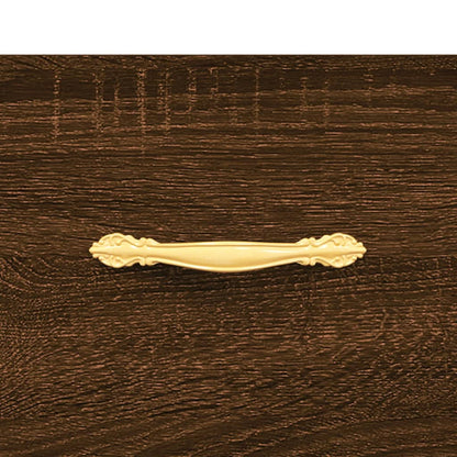 Coffee Table Brown Oak 102x50x40 cm Engineered Wood