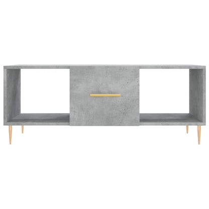 Coffee Table Concrete Grey 102x50x40 cm Engineered Wood