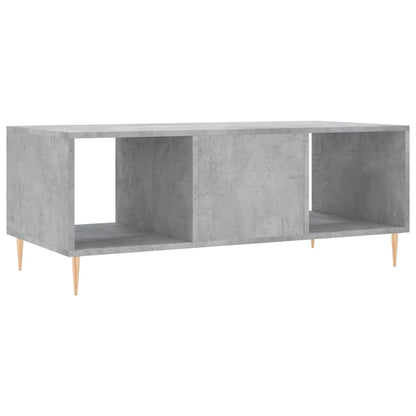 Coffee Table Concrete Grey 102x50x40 cm Engineered Wood