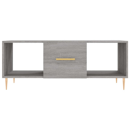 Coffee Table Grey Sonoma 102x50x40 cm Engineered Wood