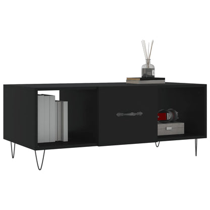 Coffee Table Black 102x50x40 cm Engineered Wood