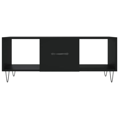 Coffee Table Black 102x50x40 cm Engineered Wood