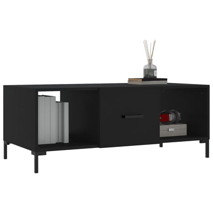 Coffee Table Black 102x50x40 cm Engineered Wood