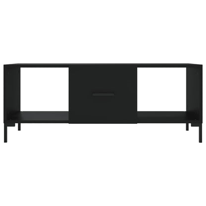 Coffee Table Black 102x50x40 cm Engineered Wood