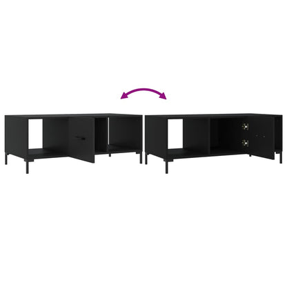 Coffee Table Black 102x50x40 cm Engineered Wood