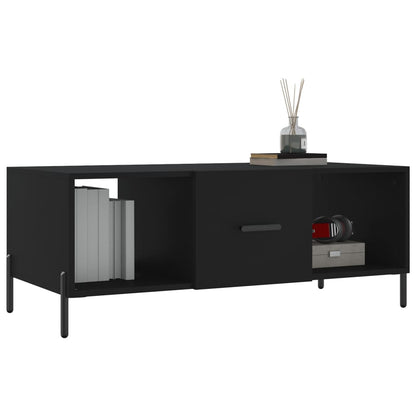 Coffee Table Black 102x50x40 cm Engineered Wood