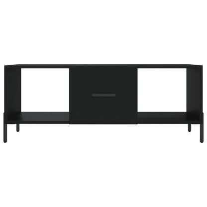 Coffee Table Black 102x50x40 cm Engineered Wood
