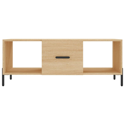 Coffee Table Sonoma Oak 102x50x40 cm Engineered Wood