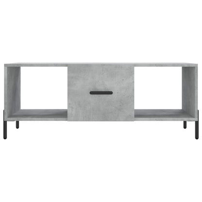 Coffee Table Concrete Grey 102x50x40 cm Engineered Wood