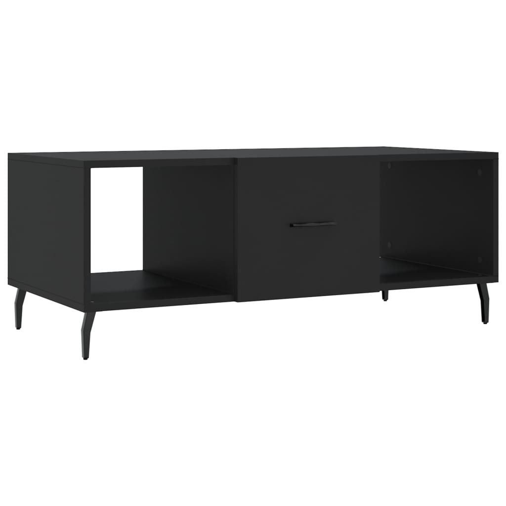 Coffee Table Black 102x50x40 cm Engineered Wood