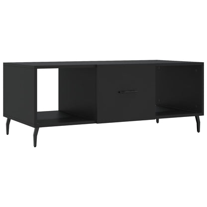 Coffee Table Black 102x50x40 cm Engineered Wood