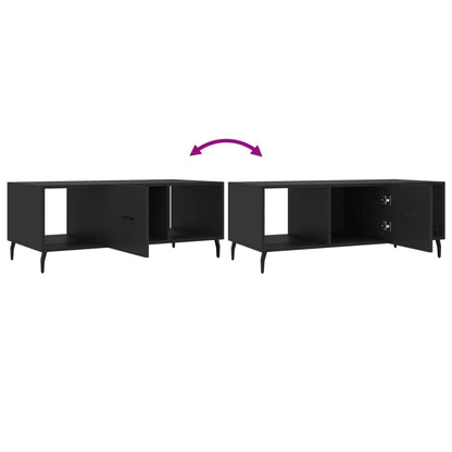 Coffee Table Black 102x50x40 cm Engineered Wood